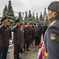 Торжественная церемония возложения венков к местам захоронения главных маршалов артиллерии Николая Воронова и Митрофана Неделина, приуроченная к Дню ракетных войск и артиллерии (г. Москва)