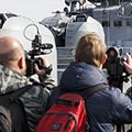 Работа иностранных журналистов на кораблях постоянной группировки ВМФ России в Средиземном море