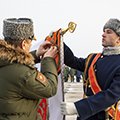 Вручение Ордена Суворова смешанному авиационному полку 14 А ВВС и ПВО ЦВО в Челябинской области