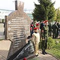 Открытие памятника воинам-железнодорожникам,  оборонявшим и восстанавливавшим город в войну (Смоленск)