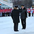 Встреча звезд мирового хоккея с хоккеистами Северного флота (г. Североморск)