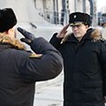 Торжественная встреча отряда кораблей Балтийского флота в составе большого десантного корабля «Александр Шабалин» и танкера «Лена» (г. Балтийск)